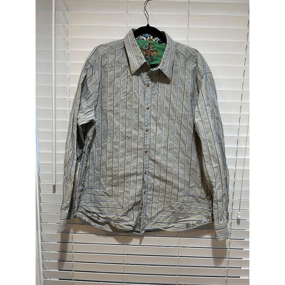 Robert Graham Embroidered Long Sleeve Button‎ Up Shirt - Size XXL